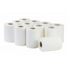 White 2 Ply Mini Centrefeed Rolls